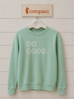 COTOPAXI – Mint Green “Do Good” Sweatshirt size M